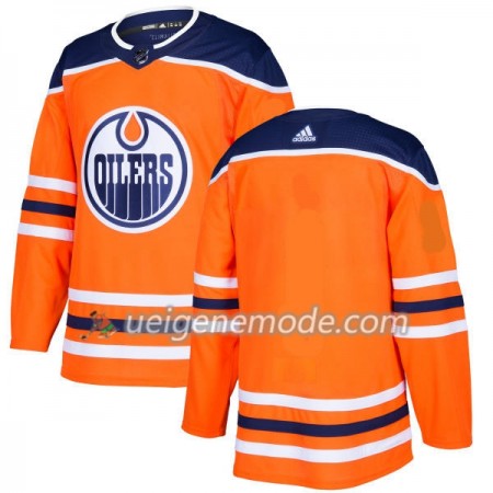 Herren Eishockey Edmonton Oilers Trikot Blank Adidas 2017-2018 Orange Authentic